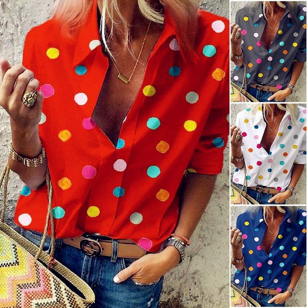 2019 spring chiffon women long full sleeve blouses dots casual ruffles large elegant loose 5xl big plus sizes shirts, White
2019 spring chiffon women long full sleeve blouses dots casual ruffles large elegant loose 5xl big plus sizes shirts, White