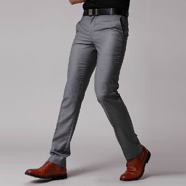 2019 men's cultivate one's morality business suit trousers fashion youth straight wash and wear a suit, Black
2019 men's cultivate one's morality business suit trousers fashion youth straight wash and wear a suit, Black