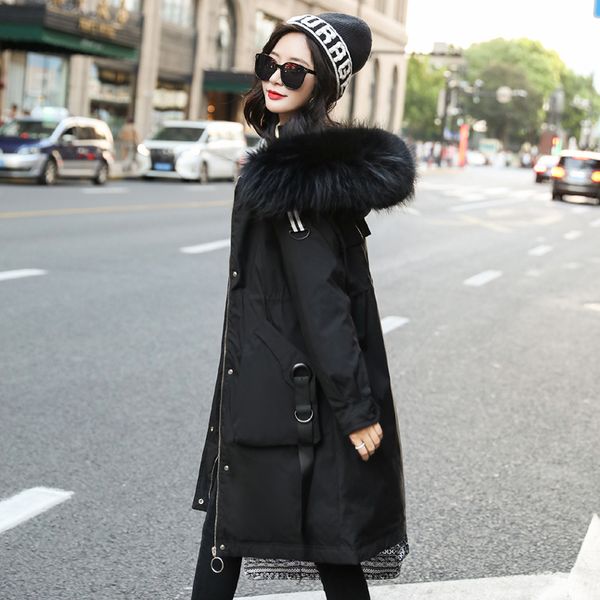 loose padded coat women thick jacket black tooling jacket 2019 new long parkas winter fur collar warm hooded coat female wm127
loose padded coat women thick jacket black tooling jacket 2019 new long parkas winter fur collar warm hooded coat female wm127