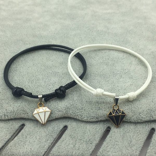 new couple bracelet handmade vintage rope chain adjustable blacck and white pendant paired bracelets gifts for women, Golden;silver
new couple bracelet handmade vintage rope chain adjustable blacck and white pendant paired bracelets gifts for women, Golden;silver
