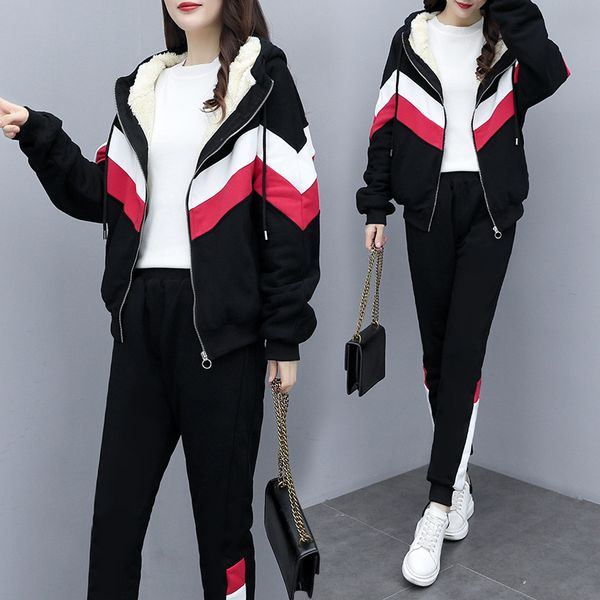 100kg can wear winter women sportswear tracksuit thick fleece warm hoodie jacket+pant running jogger fitness casual sport set, Black;blue
100kg can wear winter women sportswear tracksuit thick fleece warm hoodie jacket+pant running jogger fitness casual sport set, Black;blue