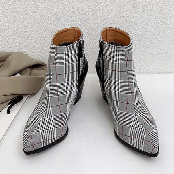 sagace new autumn winter women stitching color chunky heels boots women high-heeled shoes botas mujer female ankle boots aug12, Black
sagace new autumn winter women stitching color chunky heels boots women high-heeled shoes botas mujer female ankle boots aug12, Black