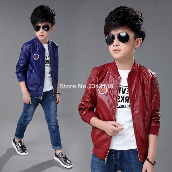 2019boys coat the spring and autumn new leather jacket cuhk children's coat baby clothes 3 colors 4-10 12 14 ages kids jackets, Blue;gray
2019boys coat the spring and autumn new leather jacket cuhk children's coat baby clothes 3 colors 4-10 12 14 ages kids jackets, Blue;gray