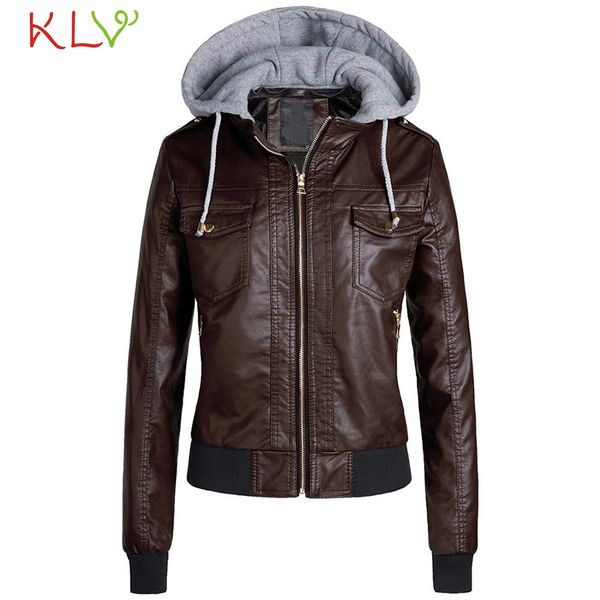 women jacket leather hoodie casual zipper long sleeve winter warm overcoat 2019 plus size casaco feminino coats for girls 19jl11, Black;brown
women jacket leather hoodie casual zipper long sleeve winter warm overcoat 2019 plus size casaco feminino coats for girls 19jl11, Black;brown