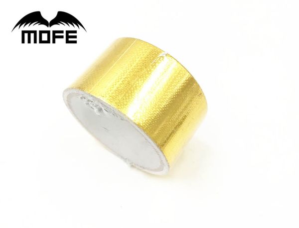 mofe 2 inch * 5m reflect a gold thermal tape intake wrap reflective heat barrier self adhesive
mofe 2 inch * 5m reflect a gold thermal tape intake wrap reflective heat barrier self adhesive