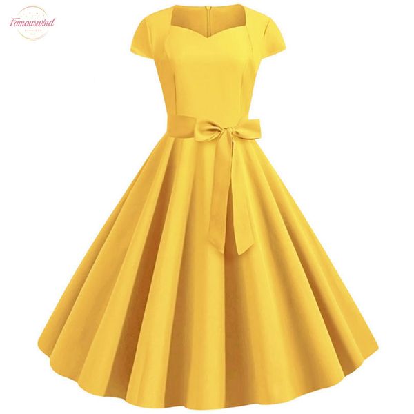2020 summer solid yellow color 50s 60s vintage dress solid women short sleeve square collar elegant office party midi dresses belt, Black;gray
2020 summer solid yellow color 50s 60s vintage dress solid women short sleeve square collar elegant office party midi dresses belt, Black;gray