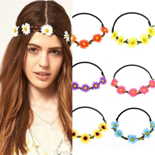 fashion hairband bohemian daisy sunflower girl classical hairband head band beach garland, Slivery;white
fashion hairband bohemian daisy sunflower girl classical hairband head band beach garland, Slivery;white