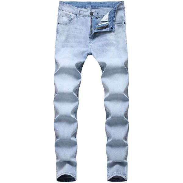 2020 spring and summer men's jeans tide slim feet stretch men's pants solid color washed trousers, Blue
2020 spring and summer men's jeans tide slim feet stretch men's pants solid color washed trousers, Blue