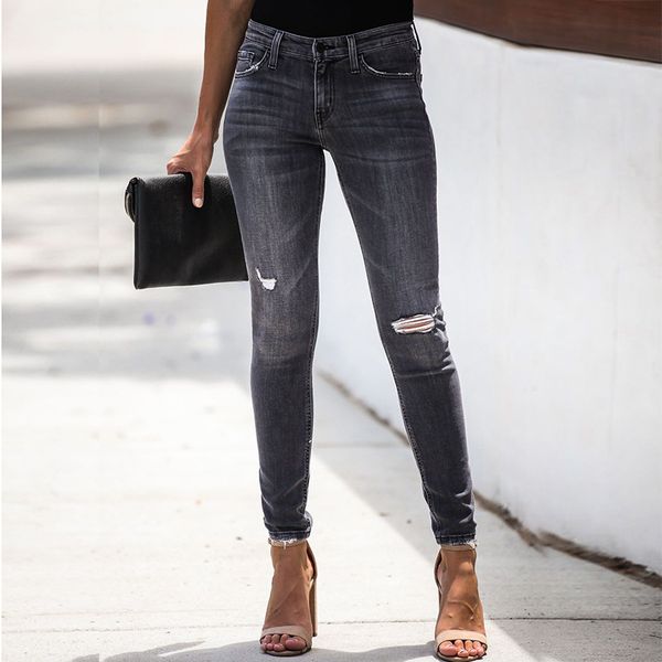 autumn новые женские джинсы эластичные hole jeans вскользь тонкий карандаш высокой талии брюки дымковый джинсовые брюки, Blue
autumn новые женские джинсы эластичные hole jeans вскользь тонкий карандаш высокой талии брюки дымковый джинсовые брюки, Blue