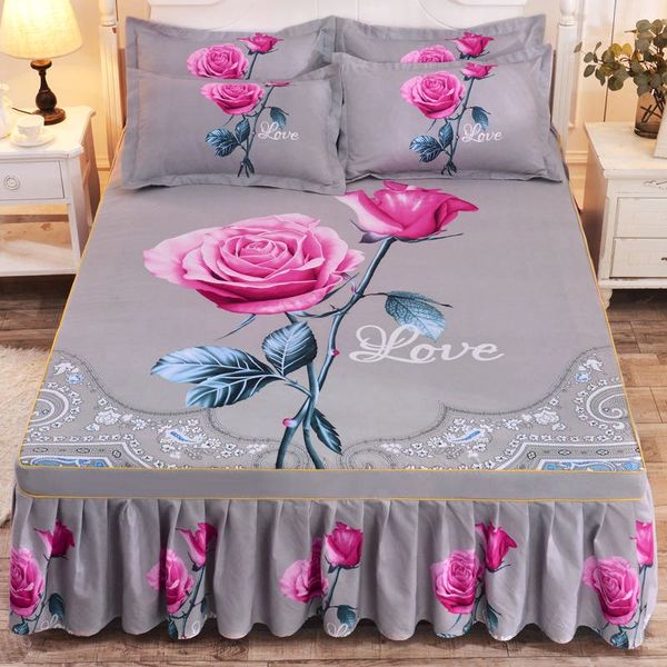 thickened sanding bedspread wedding fitted sheet cover soft non-slip king queen bed skirt
thickened sanding bedspread wedding fitted sheet cover soft non-slip king queen bed skirt