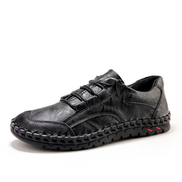 men leather sneakers brand design loafers men casual shoes genuine leather moccasin boat walking shoe flat oxford men new shoes, Black
men leather sneakers brand design loafers men casual shoes genuine leather moccasin boat walking shoe flat oxford men new shoes, Black