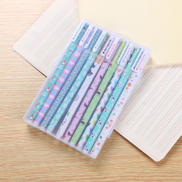 10 colors 0.38 mm gel pens set creative cute kawaii stationary pen for student school office stationery supplies wholesale
10 colors 0.38 mm gel pens set creative cute kawaii stationary pen for student school office stationery supplies wholesale