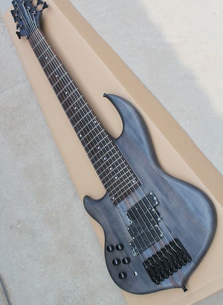Matte black ba electric guitar left hand with ro ewood fingerboard neck wearing body 8 tring providing per onalized cu t
Matte black ba electric guitar left hand with ro ewood fingerboard neck wearing body 8 tring providing per onalized cu t