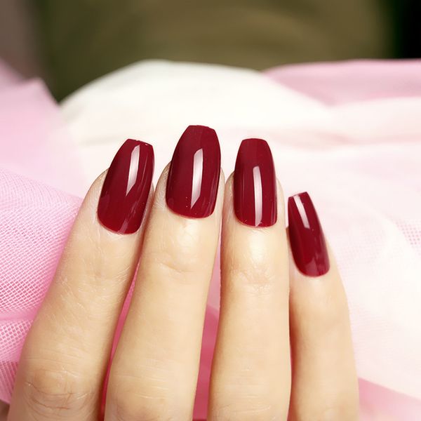 coffin fake nails solid color pressed armor diy nail art ballet manicure tip accessory 24 pcs red wine fake nails with glue, Red;gold
coffin fake nails solid color pressed armor diy nail art ballet manicure tip accessory 24 pcs red wine fake nails with glue, Red;gold