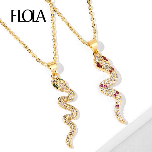 flola rainbow cubic zirconia snake necklaces for women cz stone necklace pendant gold filled rainbow jewelry women gifts nkeq78, Silver
flola rainbow cubic zirconia snake necklaces for women cz stone necklace pendant gold filled rainbow jewelry women gifts nkeq78, Silver
