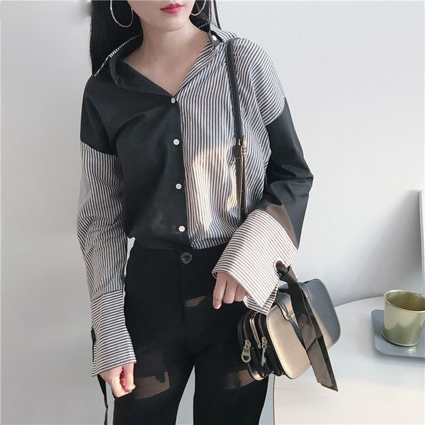 womens clothing womens blouses vintage striped patchwork women spring new fashion lace up casual loose shirts bf style blusas 66943, White
womens clothing womens blouses vintage striped patchwork women spring new fashion lace up casual loose shirts bf style blusas 66943, White