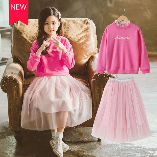 girls clothing set 2019 autumn girls clothes long sleeve pink sweater mesh skirt suit children costume kids tracksuit 10 12y t200414, White
girls clothing set 2019 autumn girls clothes long sleeve pink sweater mesh skirt suit children costume kids tracksuit 10 12y t200414, White