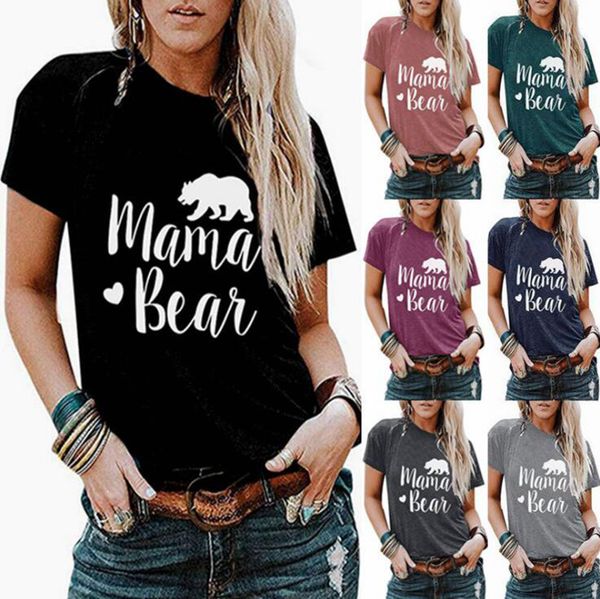 mama bear women shirts 7 colors letter printed short sleeve summer t-shirt outdoor tshirt pullover tees ooa7628, White
mama bear women shirts 7 colors letter printed short sleeve summer t-shirt outdoor tshirt pullover tees ooa7628, White