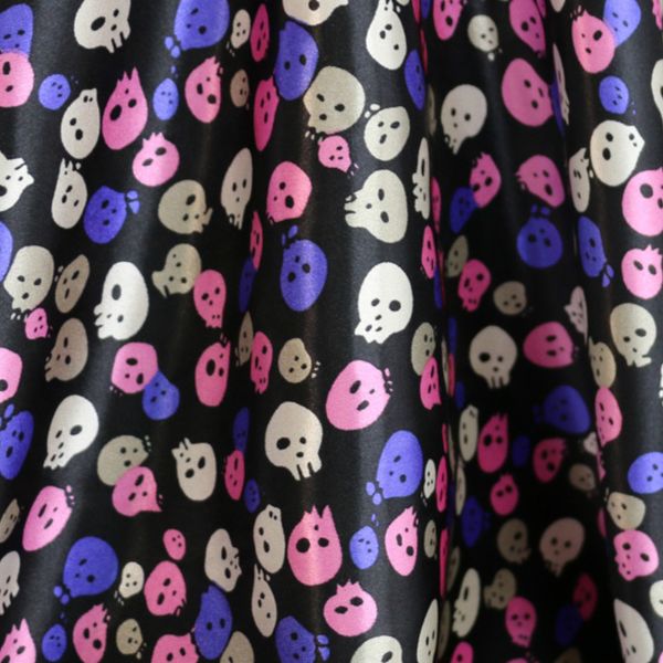 soft satin fabric diy lining skull print material craft flower glossy polyester charmeuse fabric, Black;white
soft satin fabric diy lining skull print material craft flower glossy polyester charmeuse fabric, Black;white