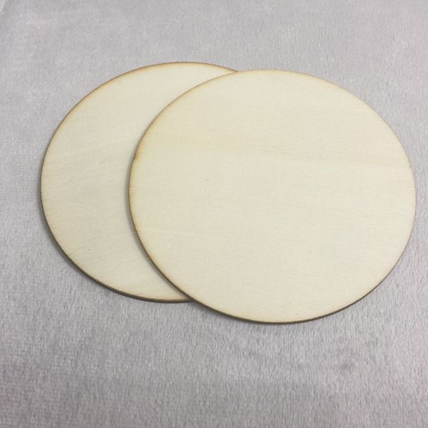 20pcs wooden plain round circles craft shapes 3mm plywood