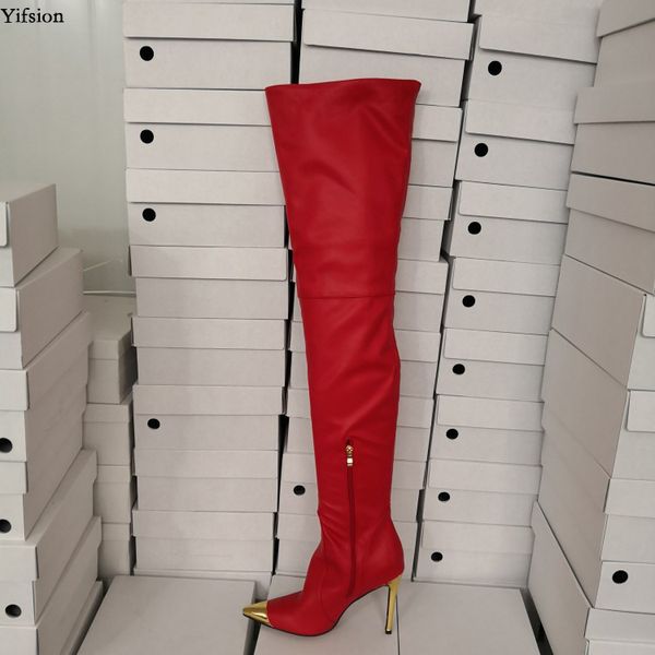 rontic women spring over the knee boots stiletto high heels boots pointed toe gorgeous red party shoes women plus us size 5-15, Black
rontic women spring over the knee boots stiletto high heels boots pointed toe gorgeous red party shoes women plus us size 5-15, Black