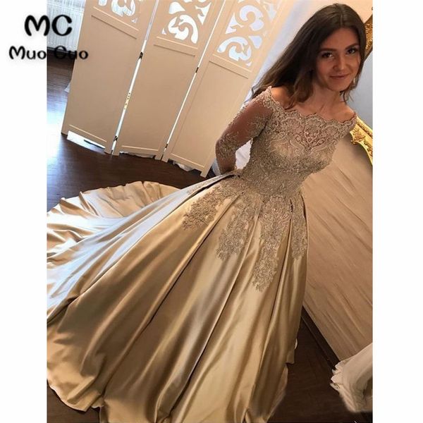 2018 off shoulder prom dresses long sleeve satin appliques lace vestido de festa a-line formal evening party dress, White;black
2018 off shoulder prom dresses long sleeve satin appliques lace vestido de festa a-line formal evening party dress, White;black