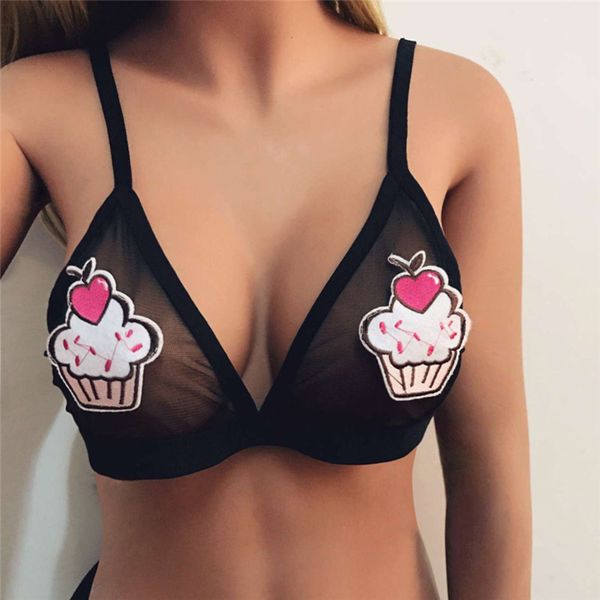 summer black women bra fashion designer gauze ladies underwear casual panelled cartoon female clothing, Black;white
summer black women bra fashion designer gauze ladies underwear casual panelled cartoon female clothing, Black;white