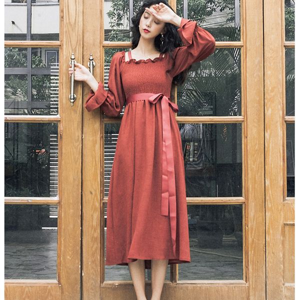 2019 spring summer women's new square collar laces stitching high waist lantern sleeves retro long sleeve temperament dress m55, Black;gray
2019 spring summer women's new square collar laces stitching high waist lantern sleeves retro long sleeve temperament dress m55, Black;gray