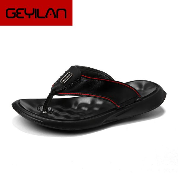 leisure summer leather flip flops men british fashion anti-skid casual beach shoes mens slippers flip flops beach outdoor flats, Black
leisure summer leather flip flops men british fashion anti-skid casual beach shoes mens slippers flip flops beach outdoor flats, Black