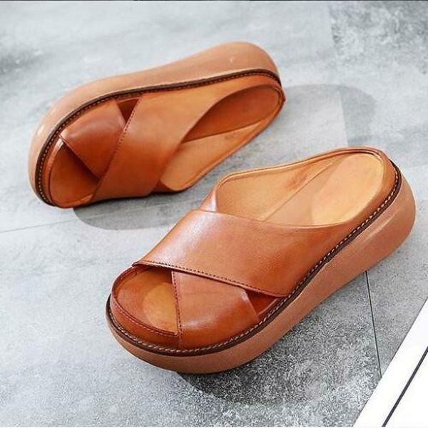 selling comfy soft leather platform thick heel beach sandal slippers for women -b5, Black
selling comfy soft leather platform thick heel beach sandal slippers for women -b5, Black