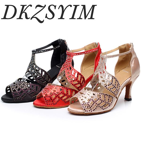 dkzsyim women latin dance shoes satin shining rhinestones ladies girls tango salsa shoes open toe high heels 6-10cm
dkzsyim women latin dance shoes satin shining rhinestones ladies girls tango salsa shoes open toe high heels 6-10cm