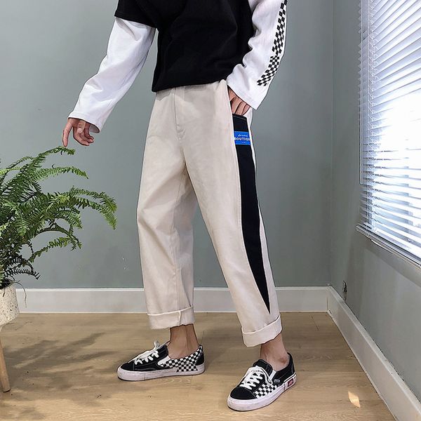 men's casual pants 2019 autumn new connections hong kong style color trend casual nine pants young people trendy wild men's wear, Black
men's casual pants 2019 autumn new connections hong kong style color trend casual nine pants young people trendy wild men's wear, Black