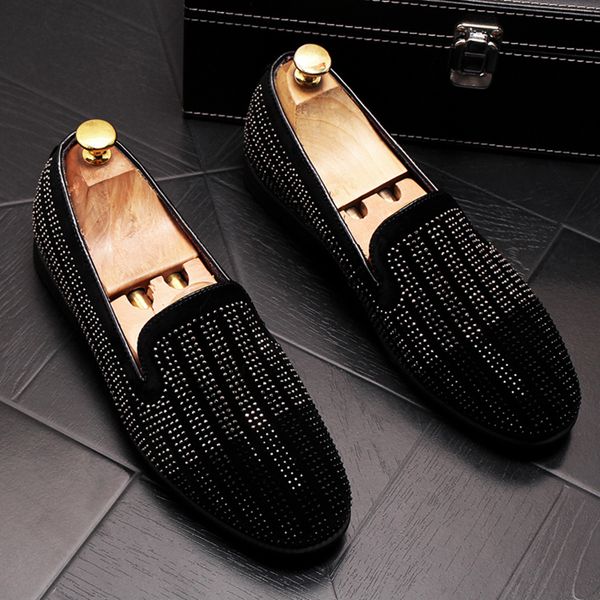 korean design mens casual banquet prom cow leather shoes rhinestone slip on lazy shoe summer loafers zapatos de hombre footwear, Black
korean design mens casual banquet prom cow leather shoes rhinestone slip on lazy shoe summer loafers zapatos de hombre footwear, Black