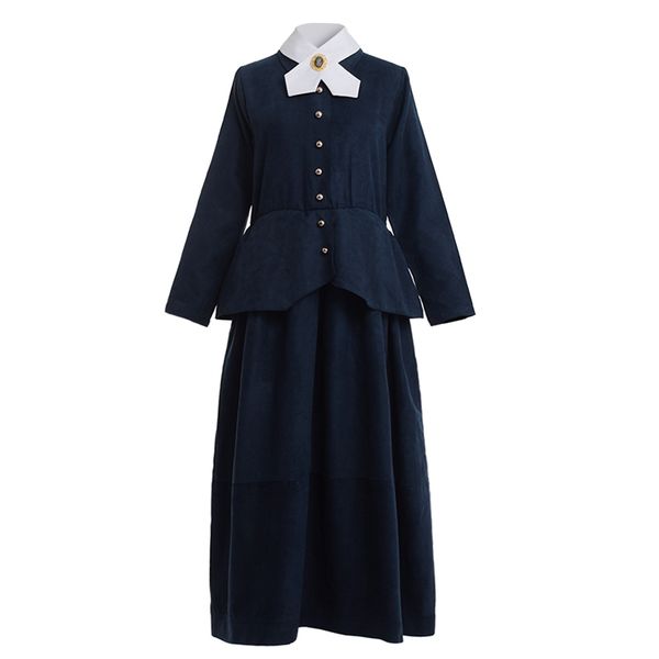 women vintage blue dress civil war victorian colonial olden day school project lady harriet tubman cosplay costume, Black;red
women vintage blue dress civil war victorian colonial olden day school project lady harriet tubman cosplay costume, Black;red