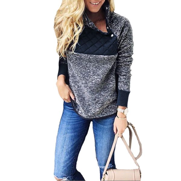 women's hoodies & sweatshirts autumn turtleneck furry sweatshirt for women patchwork long sleeved pullovers coat winter outerwear ws997, Black
women's hoodies & sweatshirts autumn turtleneck furry sweatshirt for women patchwork long sleeved pullovers coat winter outerwear ws997, Black
