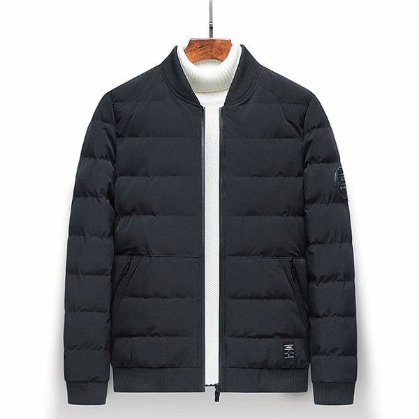 2019 winter jacket the new men's thick warm cotton jacket fashion men's round neck cotton coat, Black
2019 winter jacket the new men's thick warm cotton jacket fashion men's round neck cotton coat, Black