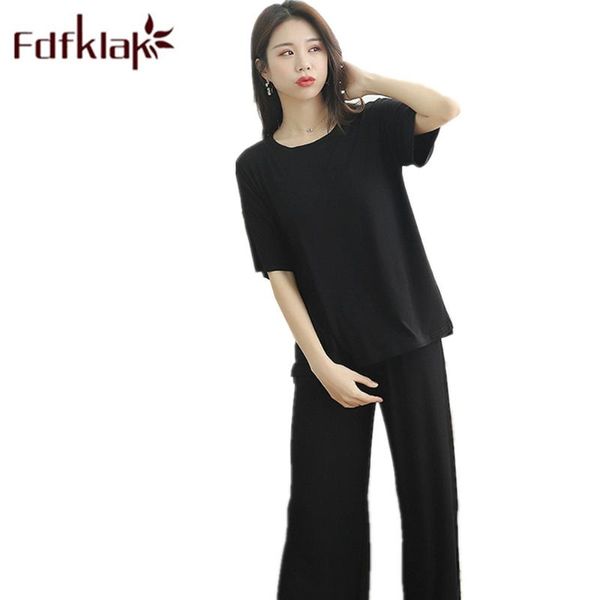 fdfklak summer clothes woman 2020 set new short sleeve sleepwear pijama feminino modal lounge wear pink pyjamas pajamas, Black;red
fdfklak summer clothes woman 2020 set new short sleeve sleepwear pijama feminino modal lounge wear pink pyjamas pajamas, Black;red