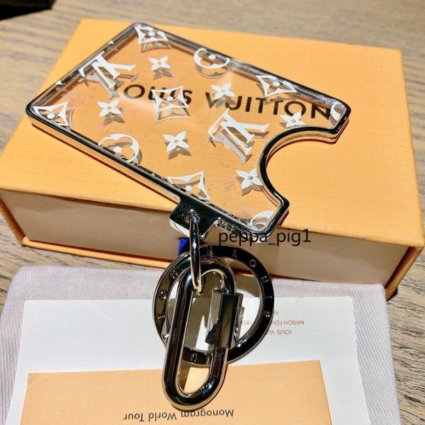 fashion monogram name card holder key chain women men stainless steel keychains keyring business card holde with box a31, Silver
fashion monogram name card holder key chain women men stainless steel keychains keyring business card holde with box a31, Silver