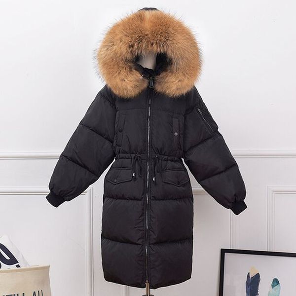 winter jacket woman 2020 real natural raccoon fur warm parka white duck down jacket women thick hooded loose long women coat, Black
winter jacket woman 2020 real natural raccoon fur warm parka white duck down jacket women thick hooded loose long women coat, Black