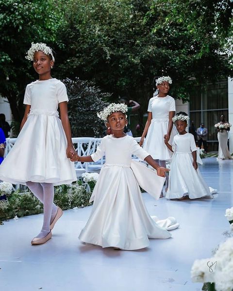 jewel a-line flower girls dresses short sleeves white satin black girls african formal kids wedding wear 2020 sale, White;blue
jewel a-line flower girls dresses short sleeves white satin black girls african formal kids wedding wear 2020 sale, White;blue