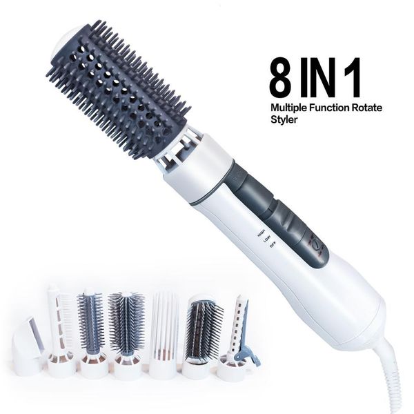 8-in-1 hair dryer hair beauty set, air comb salon negative ion multi-functional hair straightening curling air brush set 
8-in-1 hair dryer hair beauty set, air comb salon negative ion multi-functional hair straightening curling air brush set