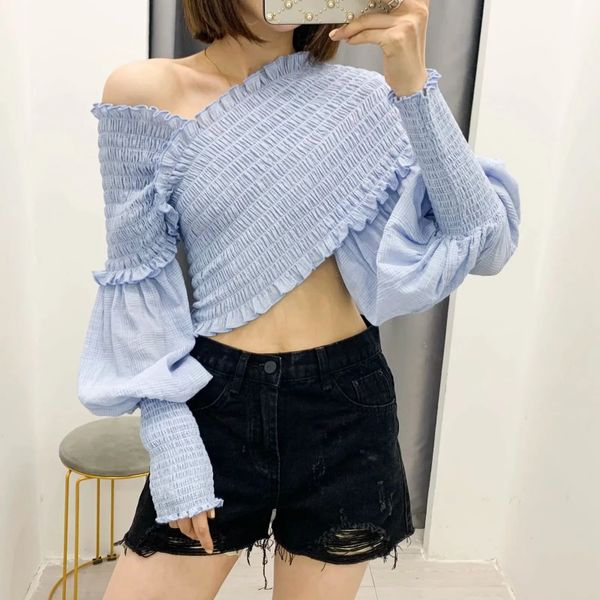 women's tanks & camis fold holiday wind coat ins french dew shoulder hubble-bubble sleeve t-shirt female restoring ancient ways, White
women's tanks & camis fold holiday wind coat ins french dew shoulder hubble-bubble sleeve t-shirt female restoring ancient ways, White