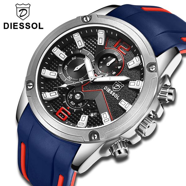 diessol men's fashion sports quartz mens watches brand luxury rubber band waterproof business watch relogio masculino c19041601, Slivery;brown
diessol men's fashion sports quartz mens watches brand luxury rubber band waterproof business watch relogio masculino c19041601, Slivery;brown