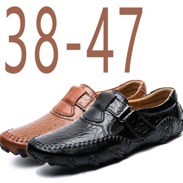 spring handmade genuine leather mens shoes casual men loafers fashion breathable driving shoes slip on moccasins, Black
spring handmade genuine leather mens shoes casual men loafers fashion breathable driving shoes slip on moccasins, Black