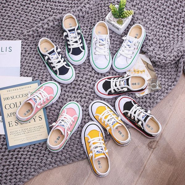 2020 spring autumn children's low canvas shoes kid boys girls casual shoes white 5kids student breathable sneakers, Black;red
2020 spring autumn children's low canvas shoes kid boys girls casual shoes white 5kids student breathable sneakers, Black;red