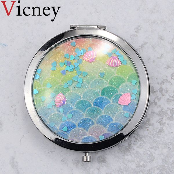Vicney new arrival double ided mirror women foldable makeup mirror lady co metic hand folding portable compact pocket mirror
Vicney new arrival double ided mirror women foldable makeup mirror lady co metic hand folding portable compact pocket mirror