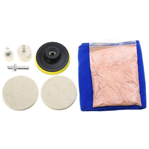 8pcs car windshield scratch repair polishing kit