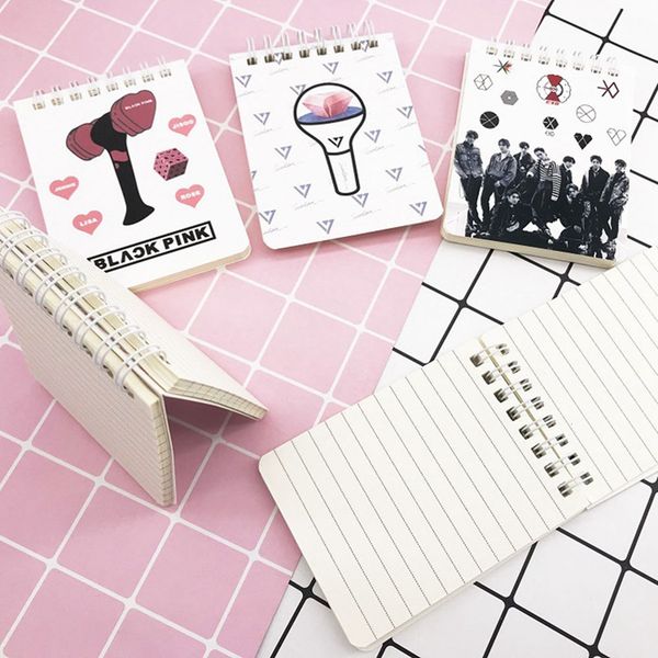 k- exo blackpink got7 twice seventeen cute spiral coil notebook memo notepad jornal travel diary noteook, Purple;pink
k- exo blackpink got7 twice seventeen cute spiral coil notebook memo notepad jornal travel diary noteook, Purple;pink