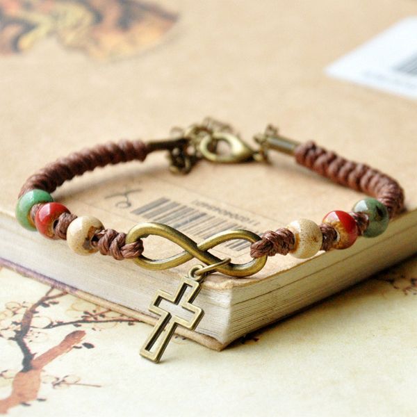 fashion charm ceramics round beads cross multicolor bracelet original design mala bangle handmade amulet jewelry gift for women, Golden;silver
fashion charm ceramics round beads cross multicolor bracelet original design mala bangle handmade amulet jewelry gift for women, Golden;silver