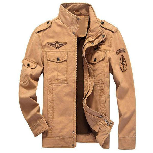 hemiks new solid color army jacket men casual coats stand collar long sleeves male cargo outwear winter plus size cotton jackets, Black;brown
hemiks new solid color army jacket men casual coats stand collar long sleeves male cargo outwear winter plus size cotton jackets, Black;brown